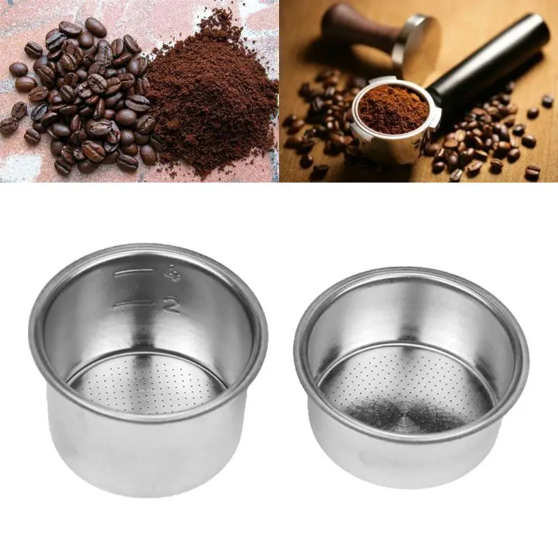 51 mm od Nehrđajućeg Čelika 4 Šalice Posuda Za Prah Kava Uklonjivi Filter Košara Bez Pritiska Espresso Aparat Pristup Slika 0