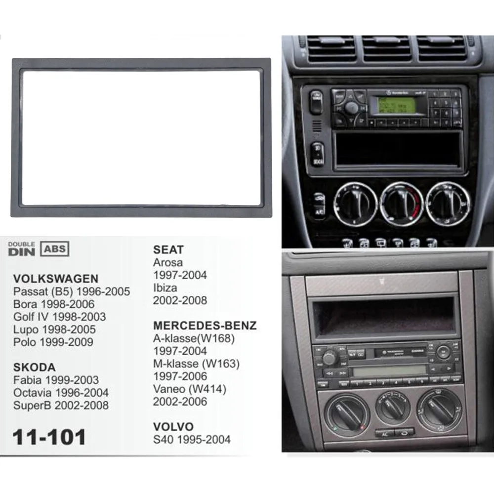 Auto Radio Stereo Traka za Pojas Okvir Adapter za Montažu Set Za Volkswagen Passat (B5)/Jetta/Bora/Golf4/Polo/Lupo 178 mm *102 mm Slika 5