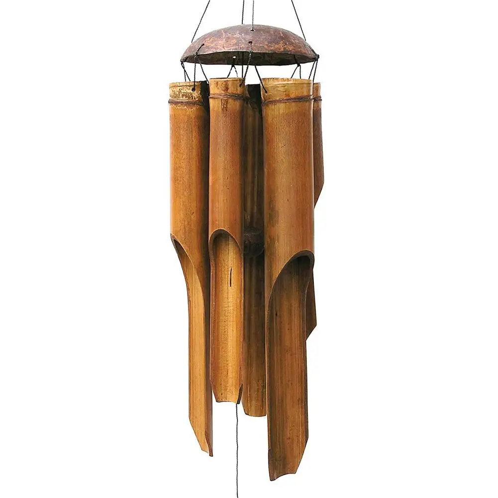 Bambus Vodene Zvono Ručni Rad U Zatvorenom Prostoru Na Otvorenom Zidni Vjetar Zvona Dekoracije Vrt Viseće Dekoracije Vodene Zvono Zvono Vjetrogenerator Slika 0