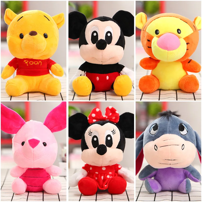 Disney Crtani Plišane Životinje Pliš Igračke Winnie Pooh Je Mickey Mouse Minnie Lutke Lilo Stitch Komad Božićne Darove Za Djecu Slika 0