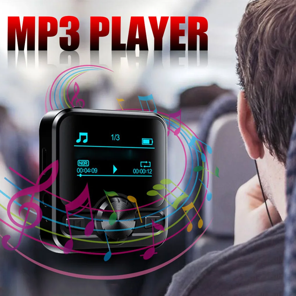 M9 Mini Bluetooth 4,2 Sportski Player HI FI MP3 Music Player Snimanje Zvuka IPX6 FM Radio Repeater 1,2 inčni Digitalni Prikaz Walkman Slika 3