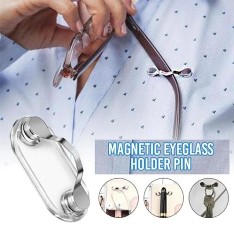 Magnetni Montažni Držač Za Naočale, Igle, Broševi, Moderan Višenamjenski Prijenosni Spona Za Odjeću, Buckle, Magnet, Naočale, Slušalice, Linearni Stezaljke Slika 0