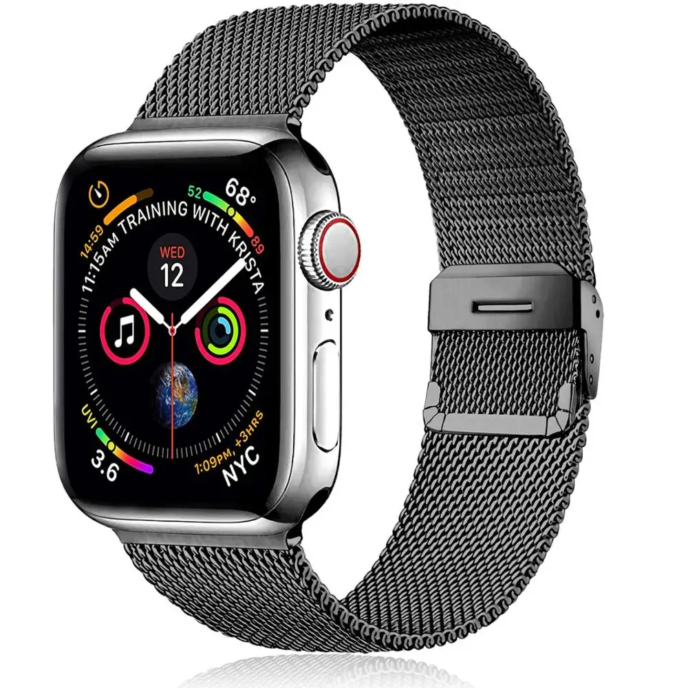 Milan remen Za Apple watch 6 band 44 mm 40 mm iWatch band 42 mm 38 mm Metalna narukvica od nehrđajućeg čelika za Apple Watch 5 4 3 2 SE Slika 1
