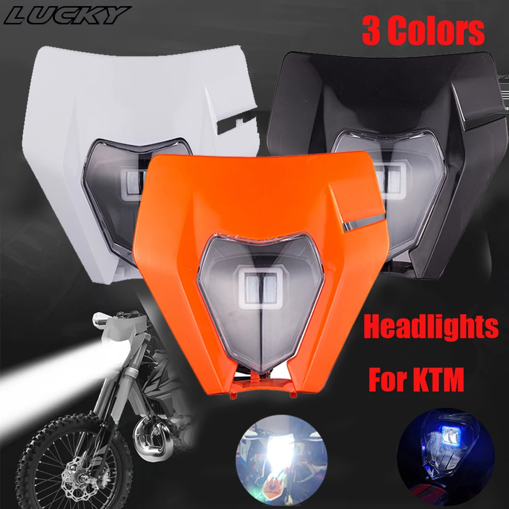 Motocikl Novi LED Univerzalni Svjetla Налобный Svjetlo Za KTM EXC XC XCF XCW XCFW SX SXF SXS 125 150 250 350 450 530 Slika 0