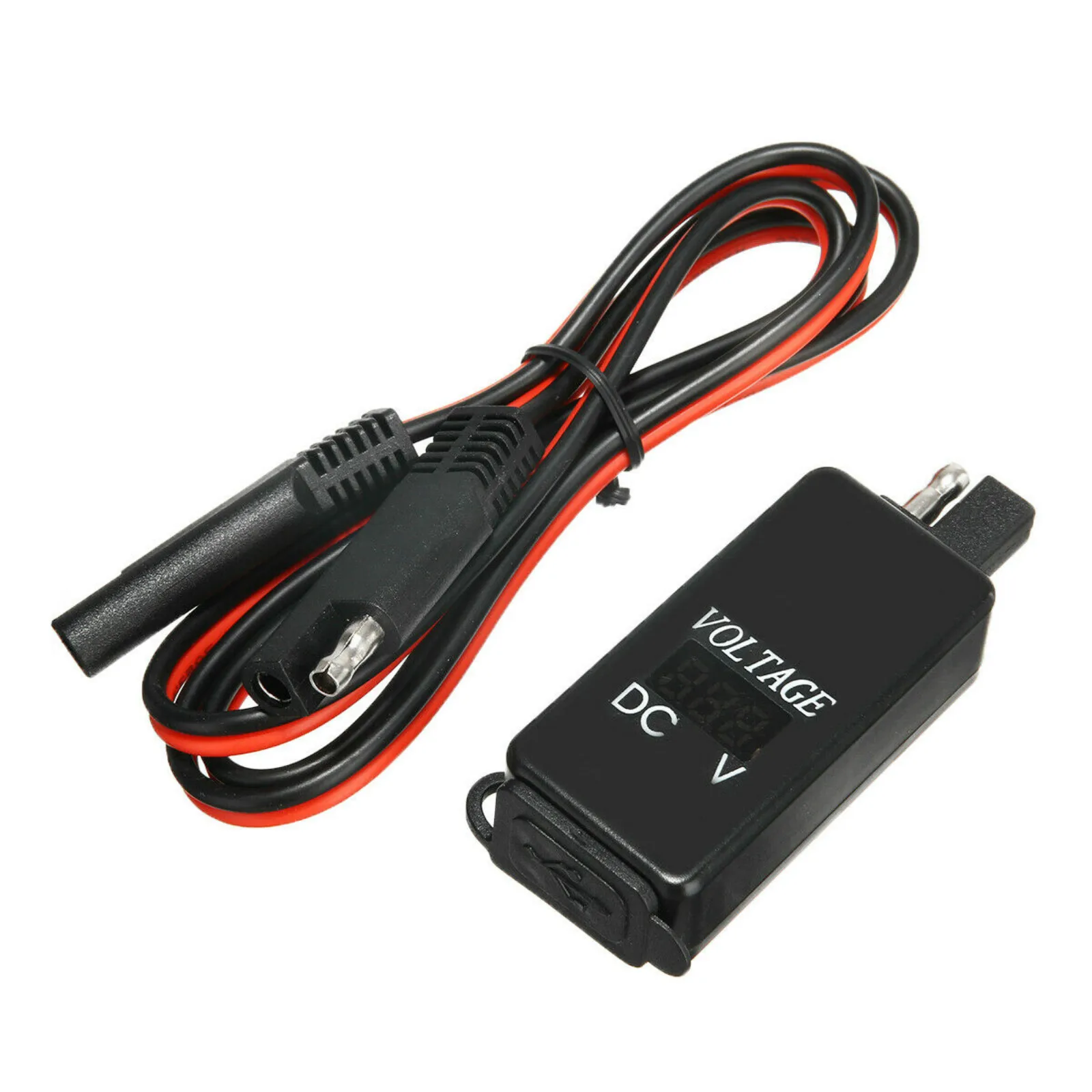 Motor SAE USB Adapter Kabel Voltmetar USB Punjač Vodootporan Brzo Punjenje Telefona GPS Ploteri Pribor Za Motocikle Slika 3