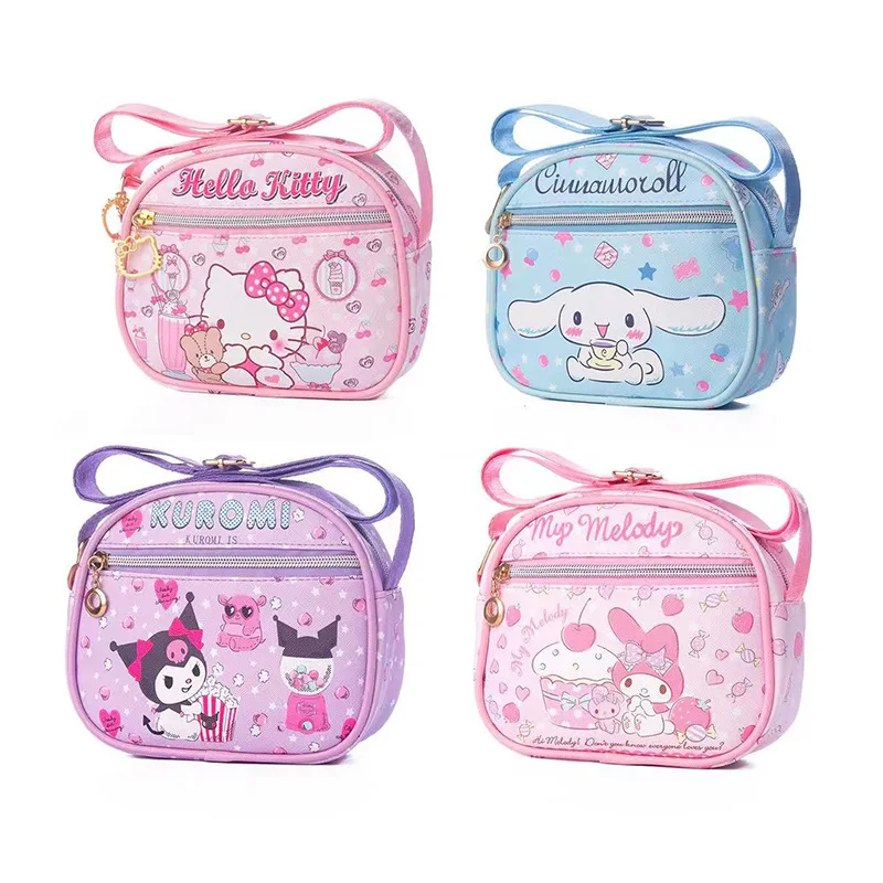 Slatka torba Sanrio Hello Kitty, Кавайная Crtić Torba Cinnamoroll Kuromi Melody, Torba Na jedno Rame Za Djevojčice, Spušta Torbu Na rame, Pokloni Slika 0