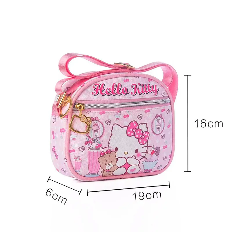 Slatka torba Sanrio Hello Kitty, Кавайная Crtić Torba Cinnamoroll Kuromi Melody, Torba Na jedno Rame Za Djevojčice, Spušta Torbu Na rame, Pokloni Slika 5