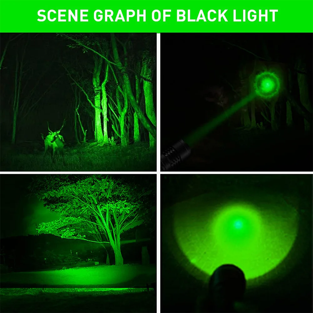 Taktički, Lovački Svjetiljku R5 Crvena/Zelena T6 Bijela Led Svjetiljka 500 Metara Skalabilne Gospodara Fenjer s Kopčom za Oči Slika 5