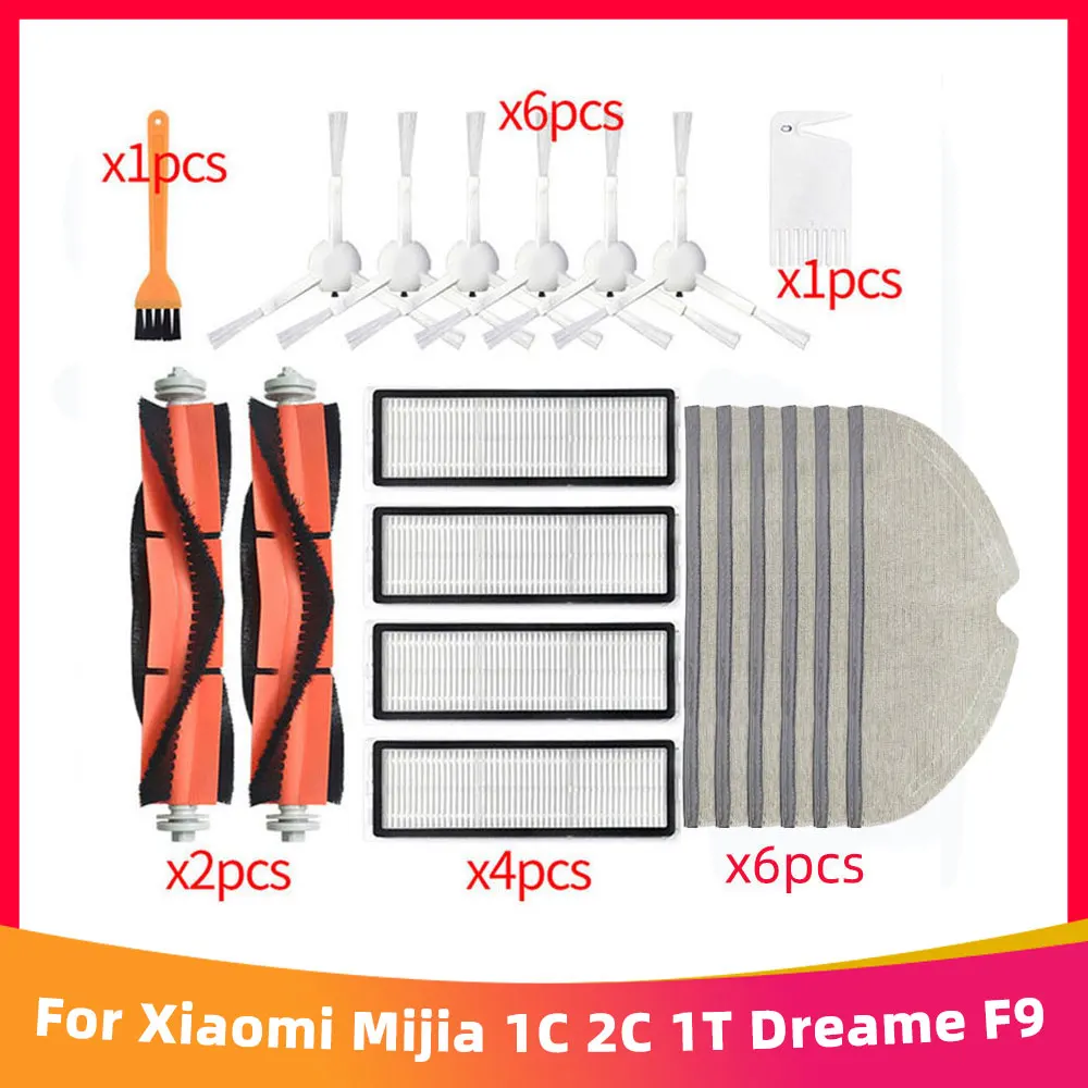 Za Xiaomi Mijia 1C 2C 1T Dreame F9 Robot Usisavač Zamjena Rezervnih Dijelova Glavna Bočna Četka Hepa Filter Grimase Otirač Slika 0